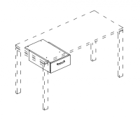 Тумба подвесная 1-ящичная (для стола 60) A4 215